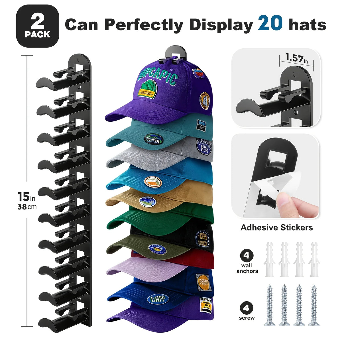 Hat Racks for Baseball Caps