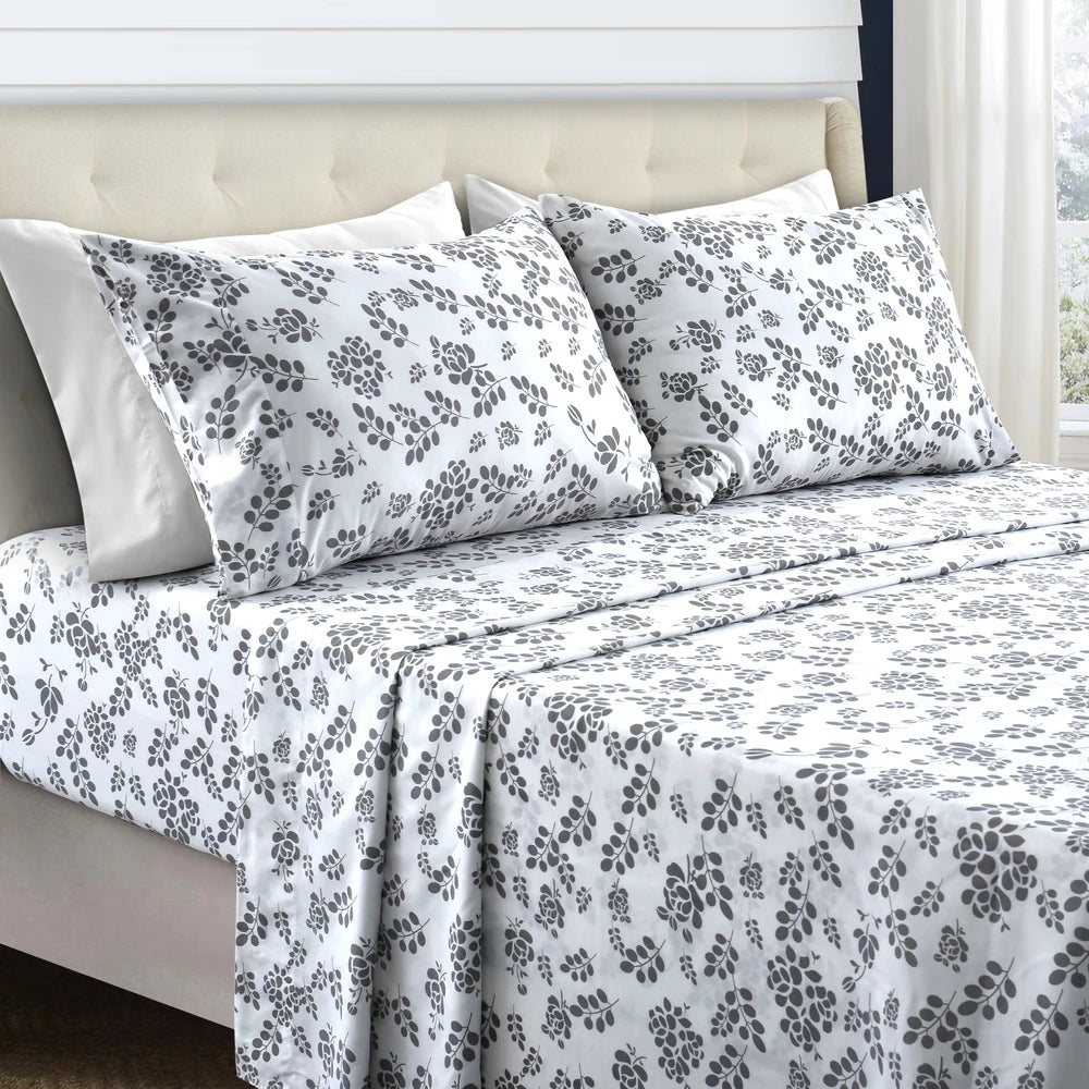 LUX Decor Floral Sheet Set