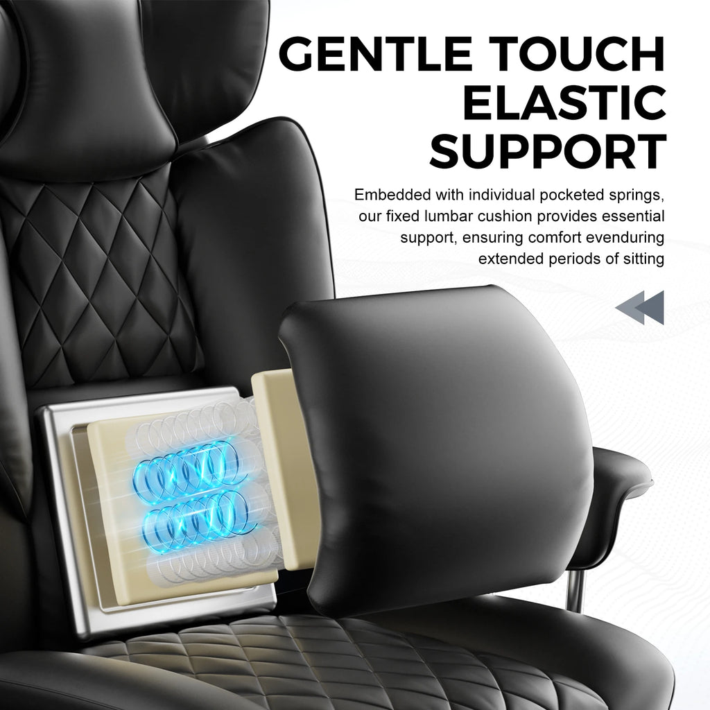 Big and Tall Gaming Chair, Ergonomic with Lumbar Support and Footrest
