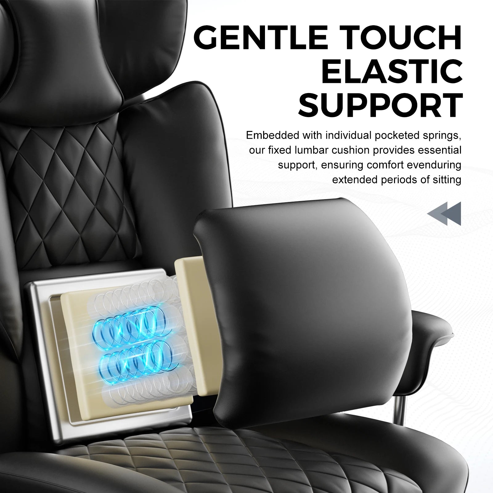 Big and Tall Gaming Chair, Ergonomic with Lumbar Support and Footrest