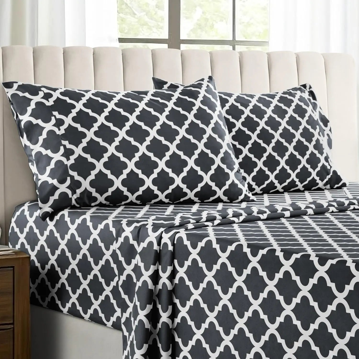 Lux Décor 4Pc Quatrefoil Sheet Set