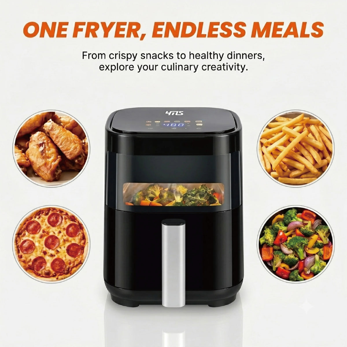 3.2 QT Touchscreen Air Fryer – Compact, Convenient & Delicious