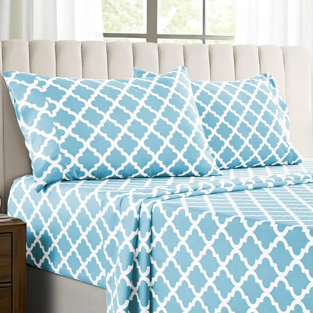 Lux Décor 4Pc Quatrefoil Sheet Set