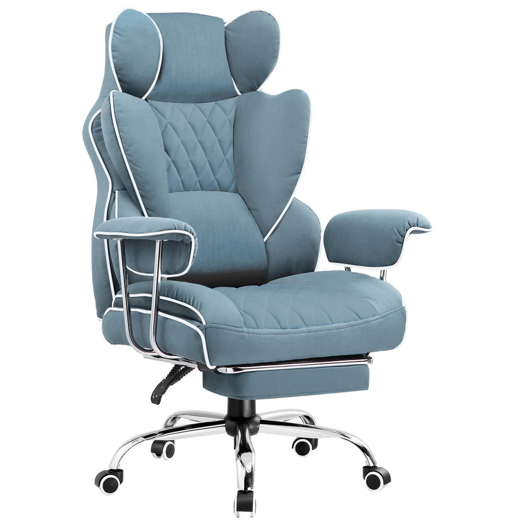 Big and Tall Gaming Chair, Ergonomic with Lumbar Support and Footrest