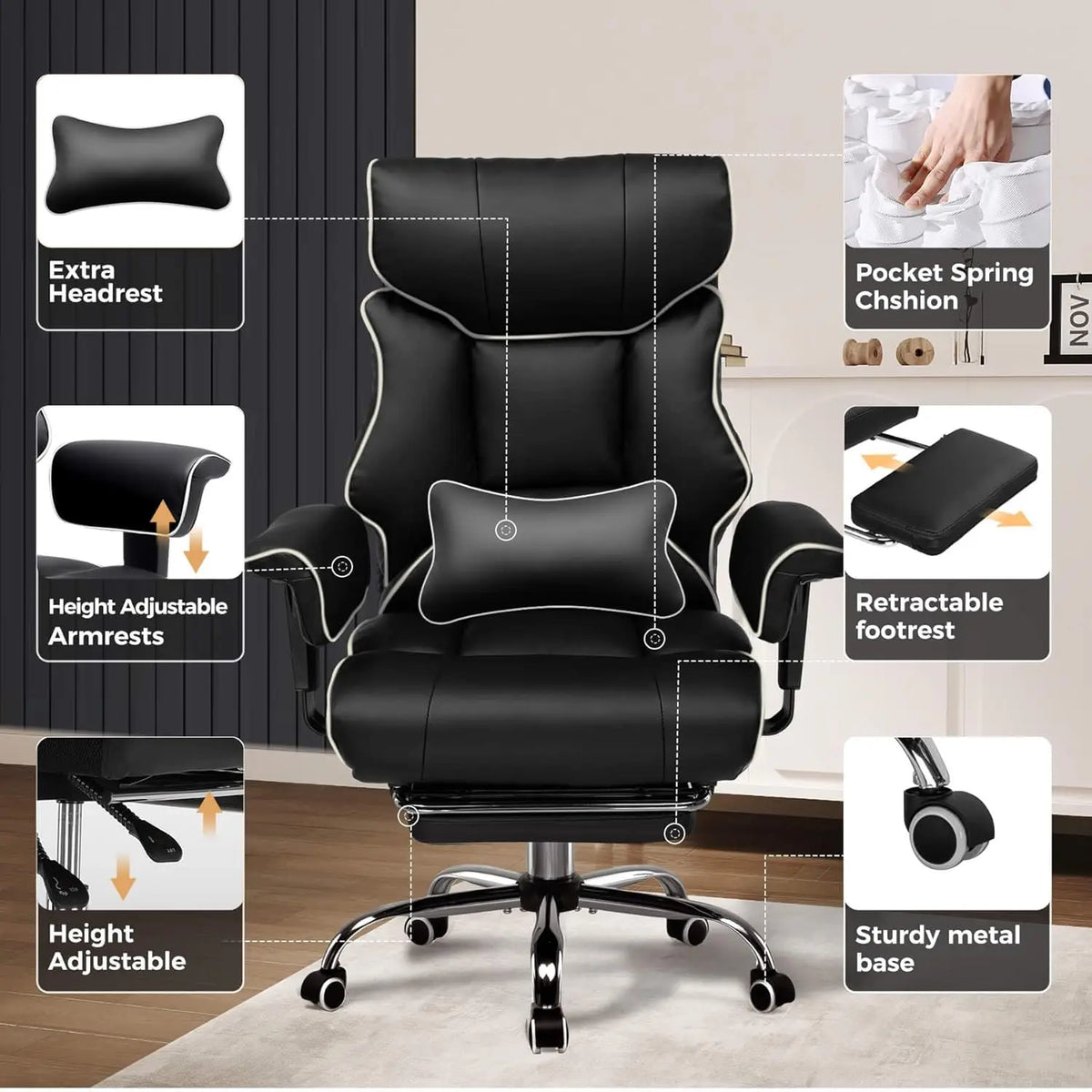 Big and Tall Executive Office Chair