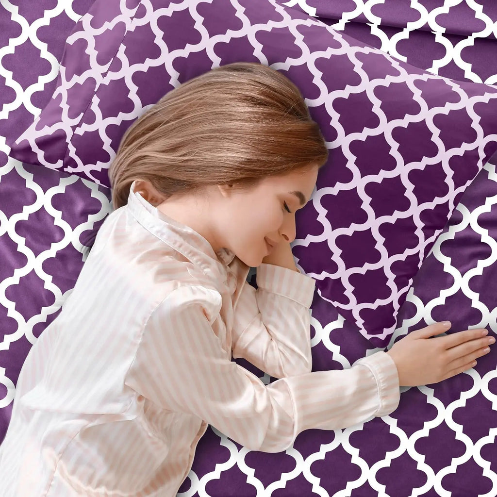 Lux Décor 4Pc Quatrefoil Sheet Set