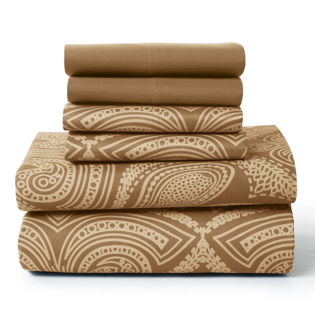 Luxury Soft 6-Piece Paisley Sheet Set