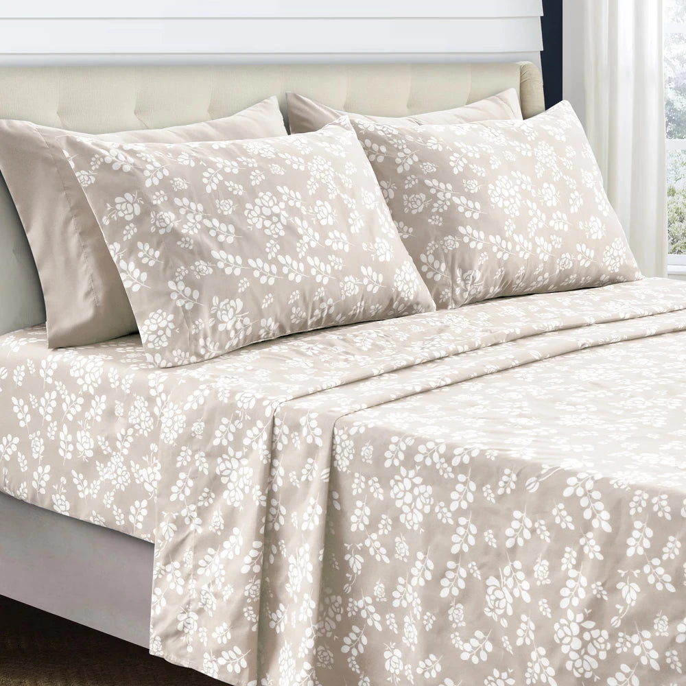 LUX Decor Floral Sheet Set