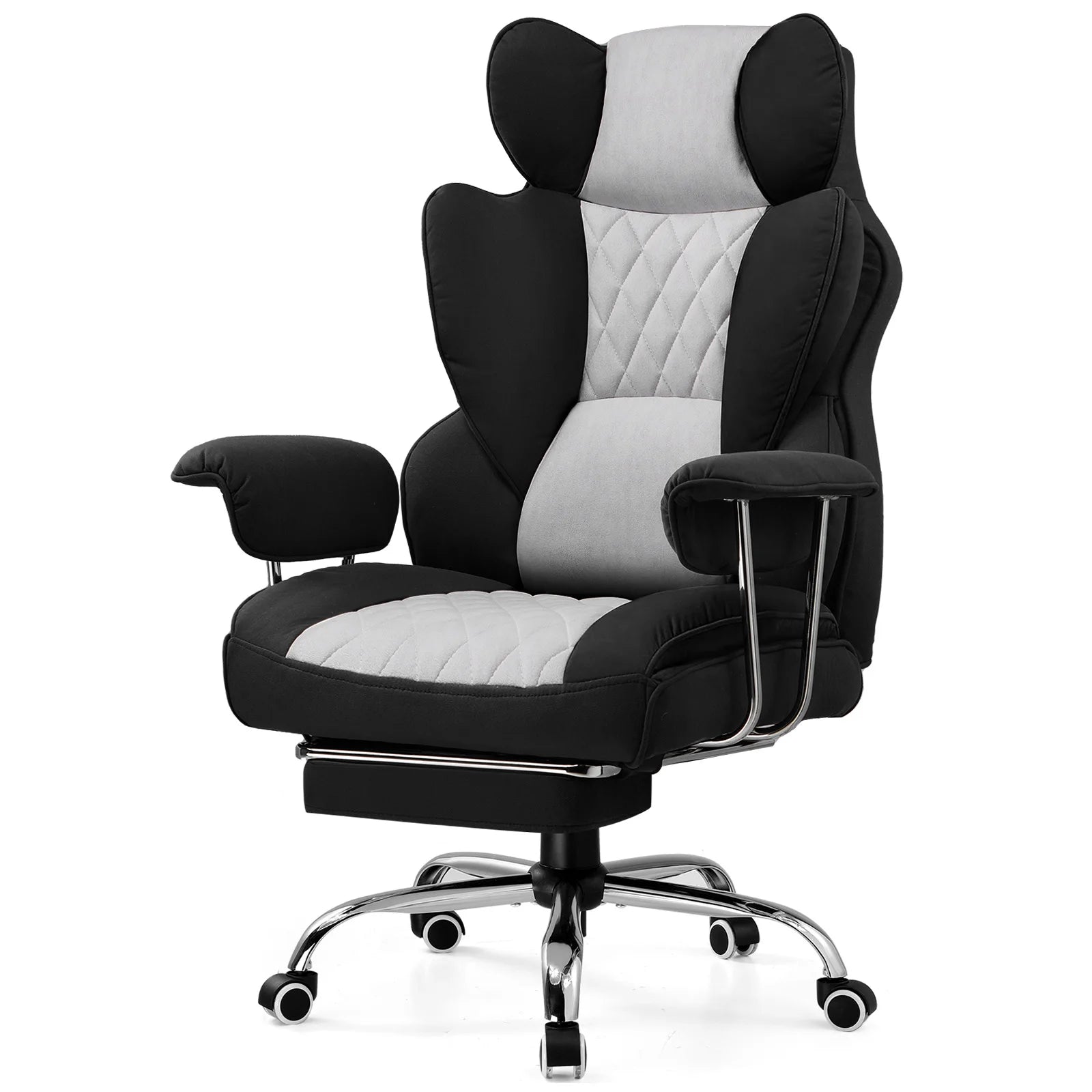 Big and Tall Gaming Chair, Ergonomic with Lumbar Support and Footrest