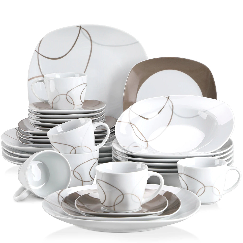 30-Piece Porcelain Dinnerware Set
