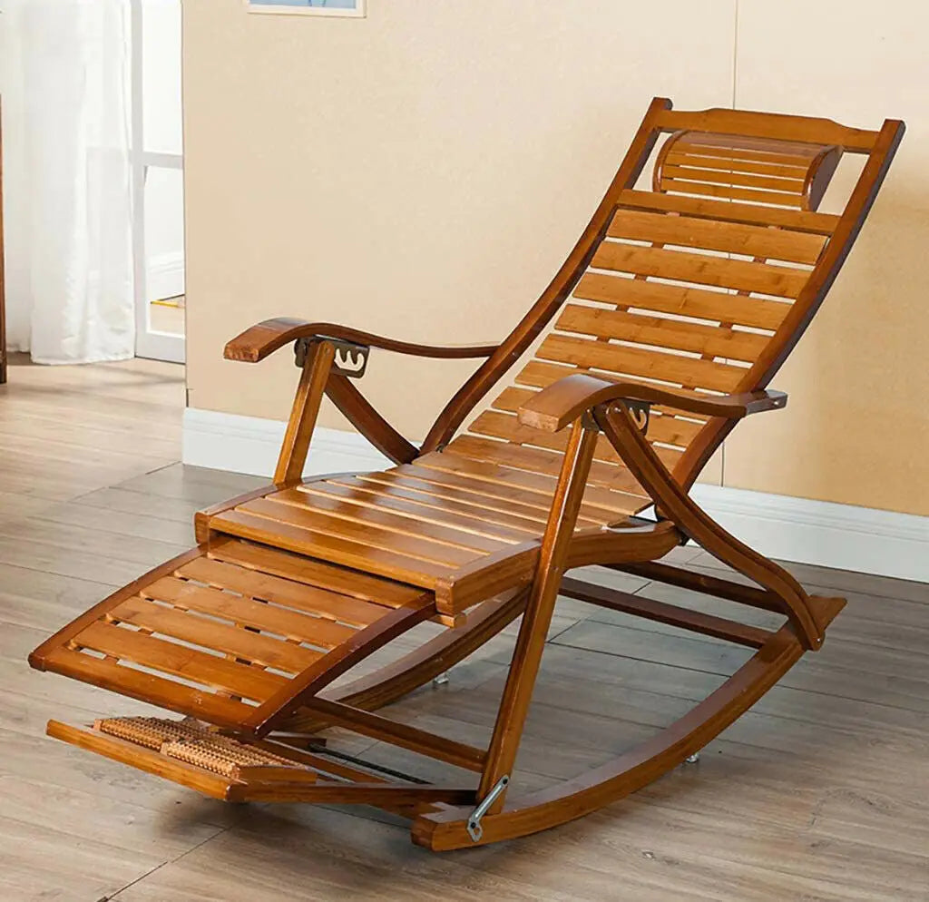 Heavy Duty Bamboo Rocking Chair