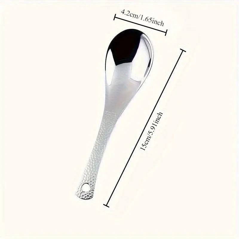 2pcs Stainless Steel Spoon Set – Large Capacity