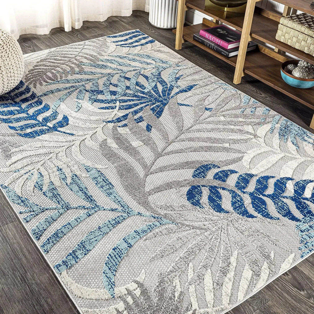 Tropics Palm Leaves Indoor/Outdoor Area Rug