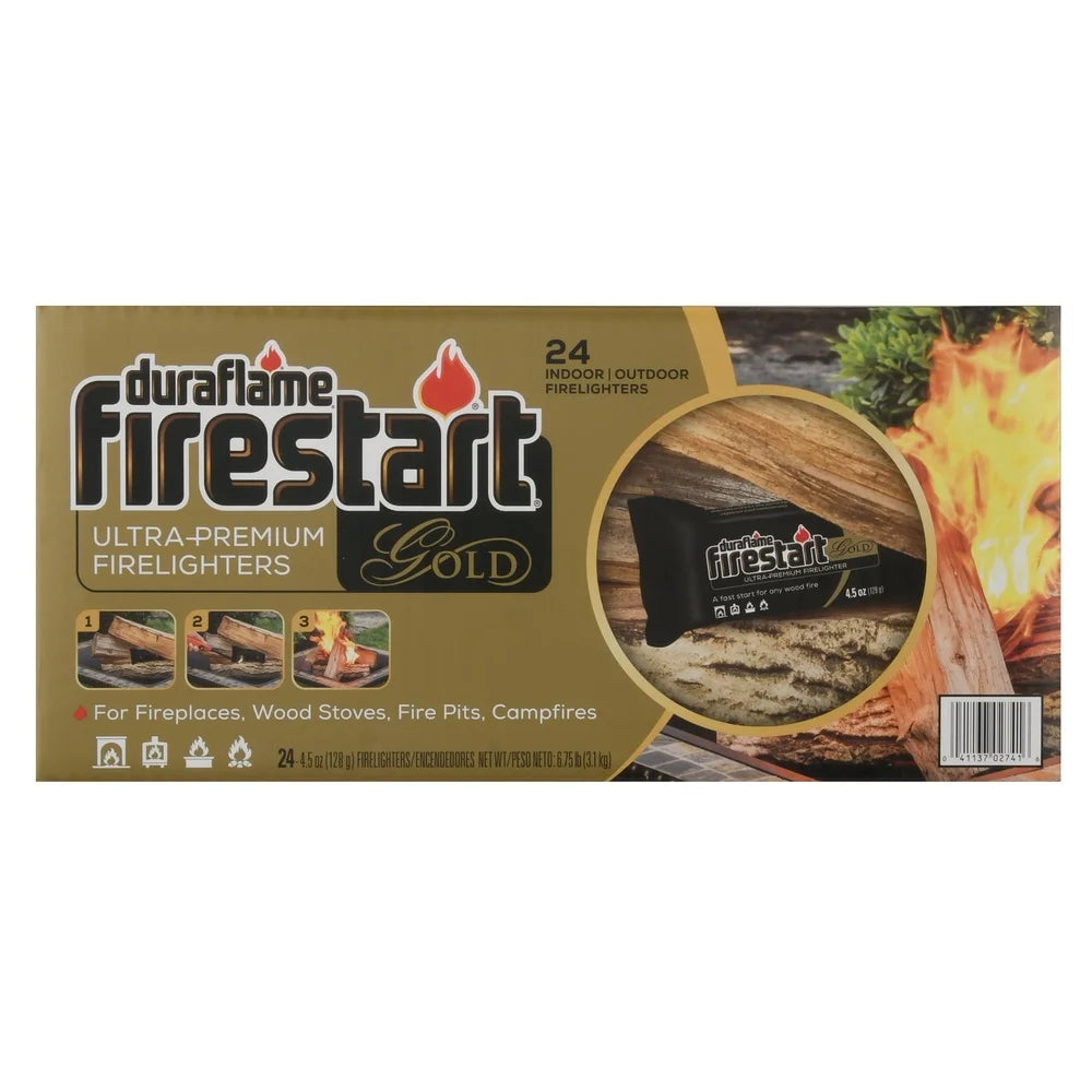 Ultra Premium Fire Starters – 24 Pack (4.5oz Each)