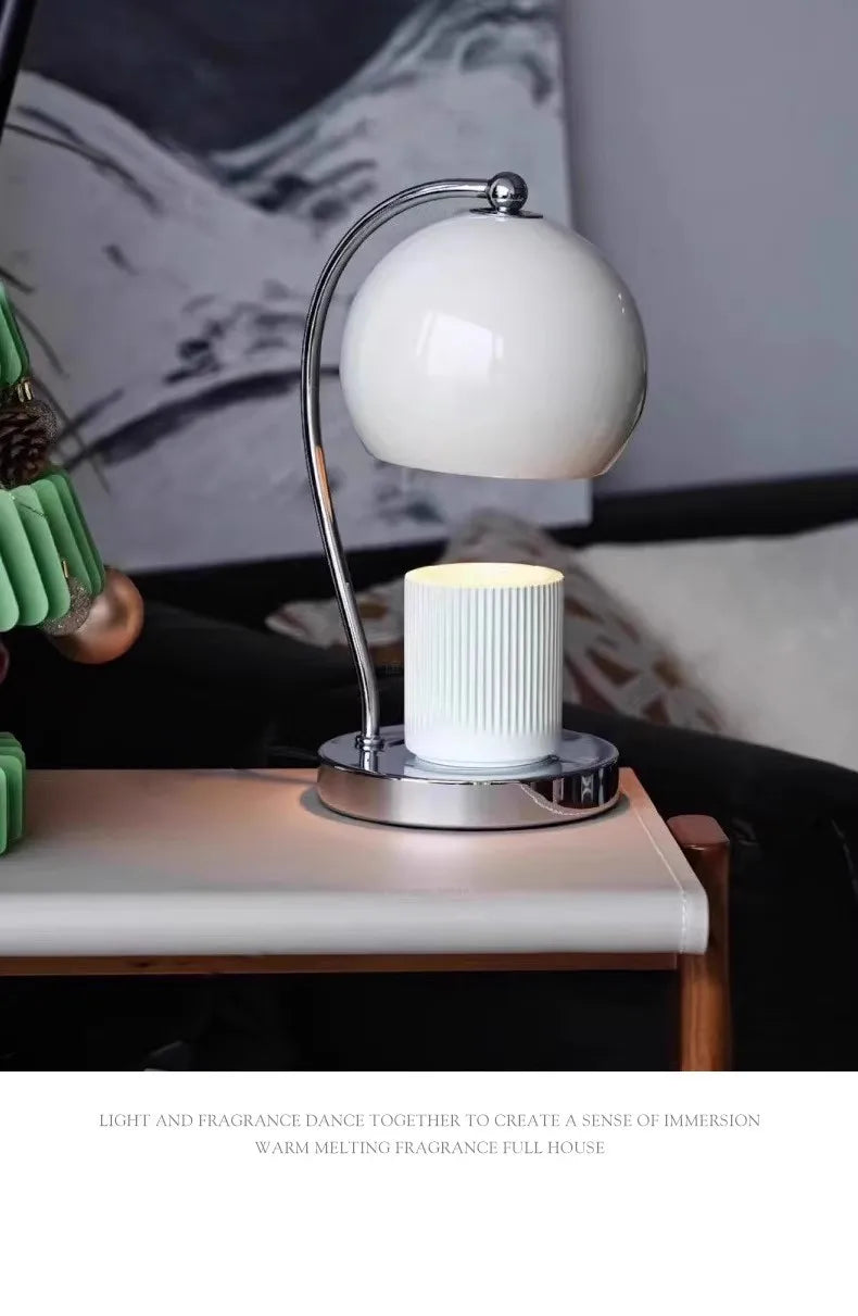 Nordic Candle Warmer Lamp with Timer – Aroma Diffuser