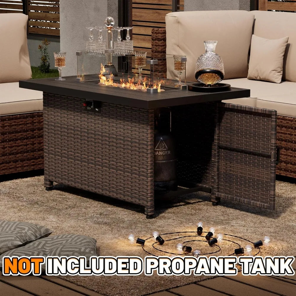 44-Inch Propane Fire Pit Table – 50,000 BTU Outdoor Heating Solution