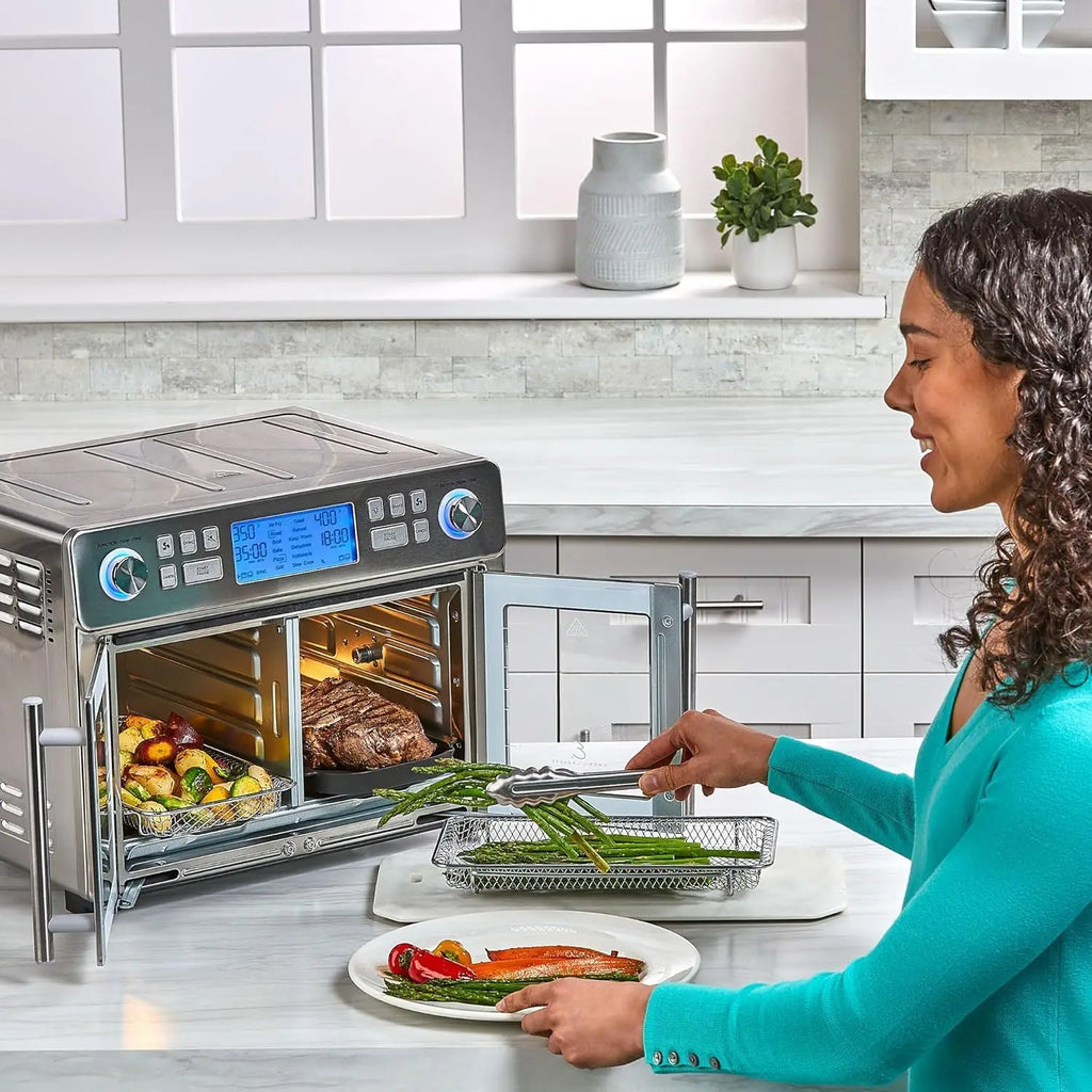 25 QT Extra-Large French Door Air Fryer Oven Combo