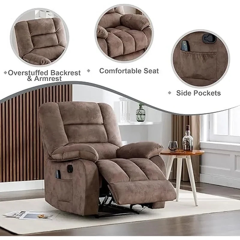 Massage Recliner Chair with Heat & Massage Function