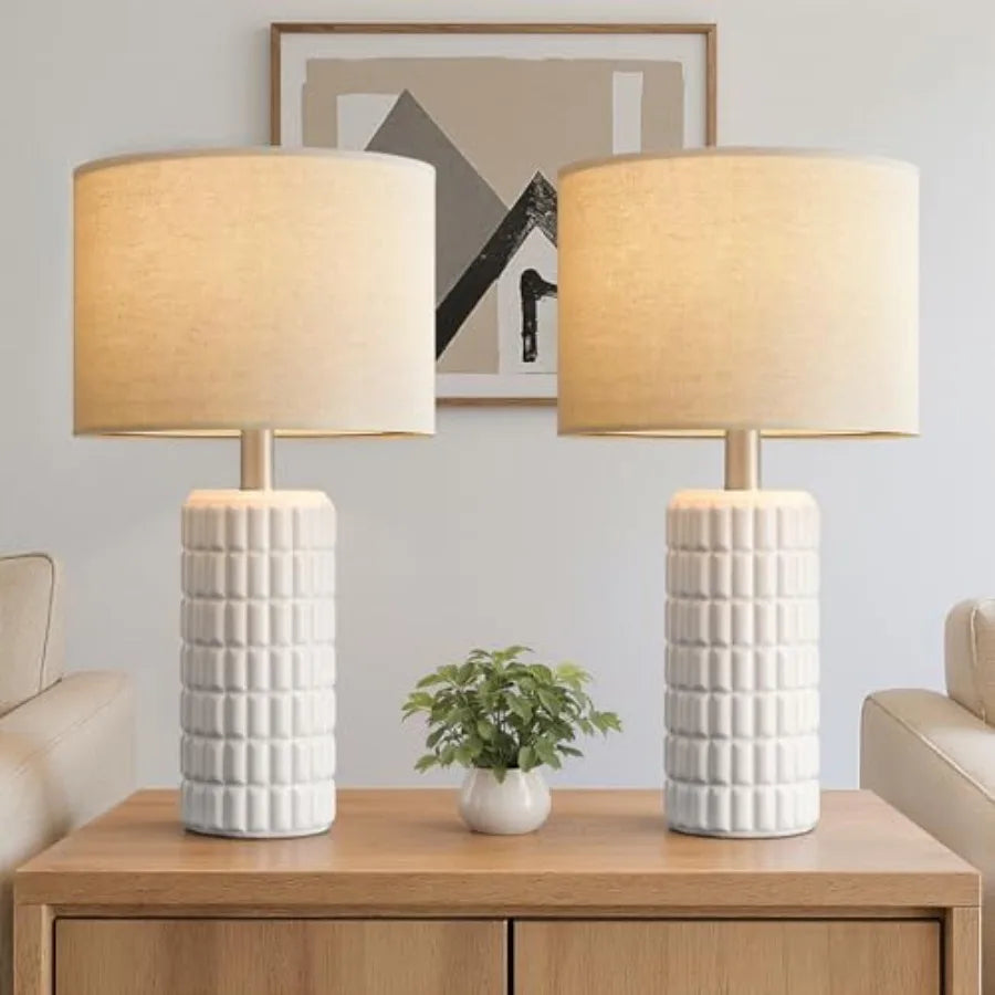 Modern Ceramic Table Lamps Set of 2