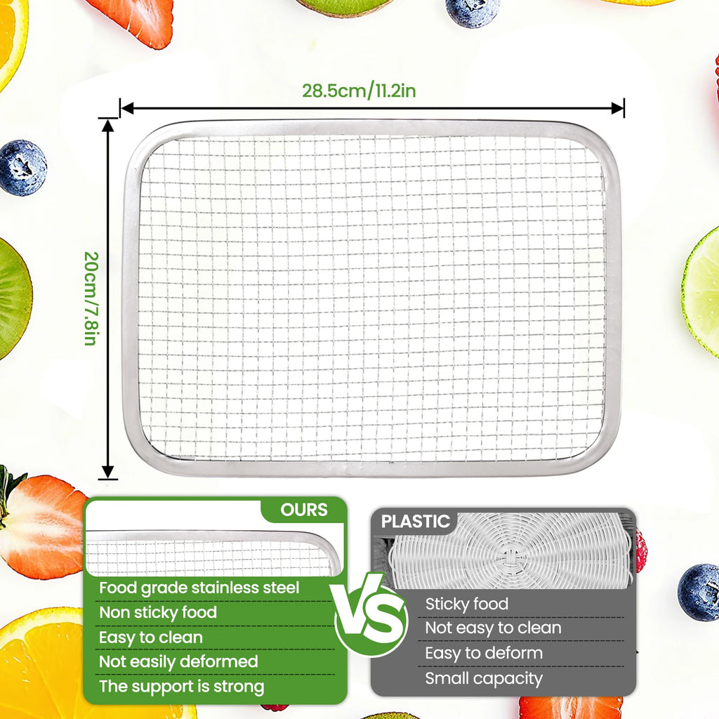 800W 18-Tray Stainless Steel Food Dehydrator