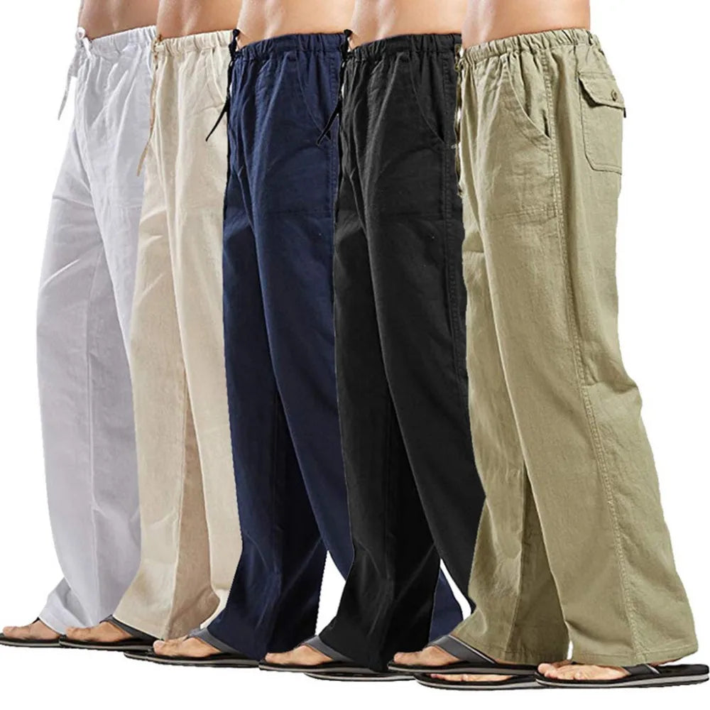 Men's Casual Cotton Linen Pants
