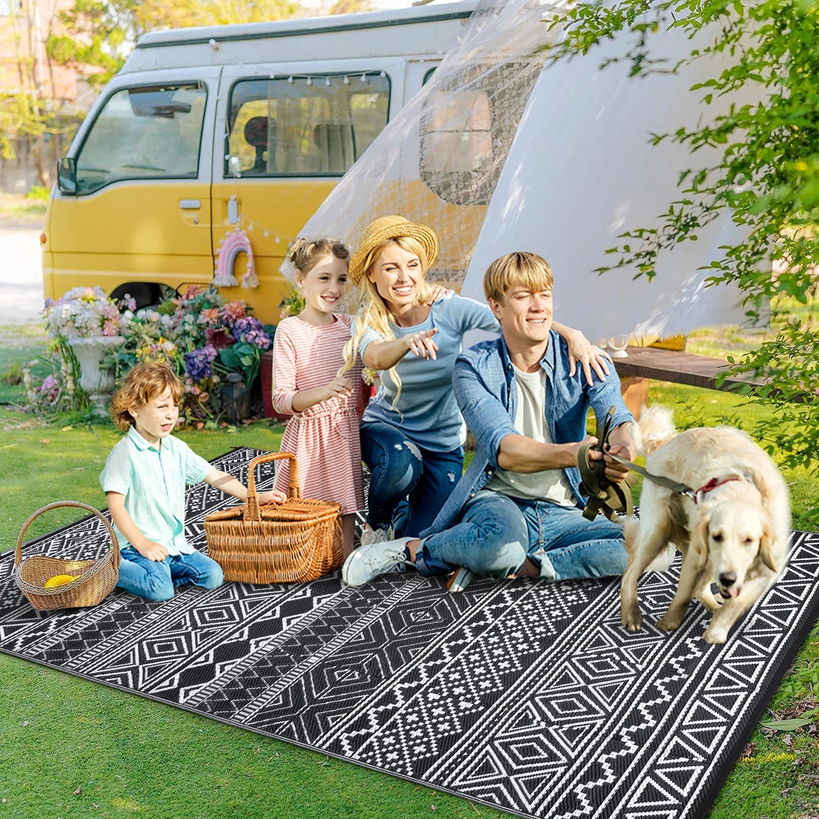 Reversible Outdoor Patio Rug
