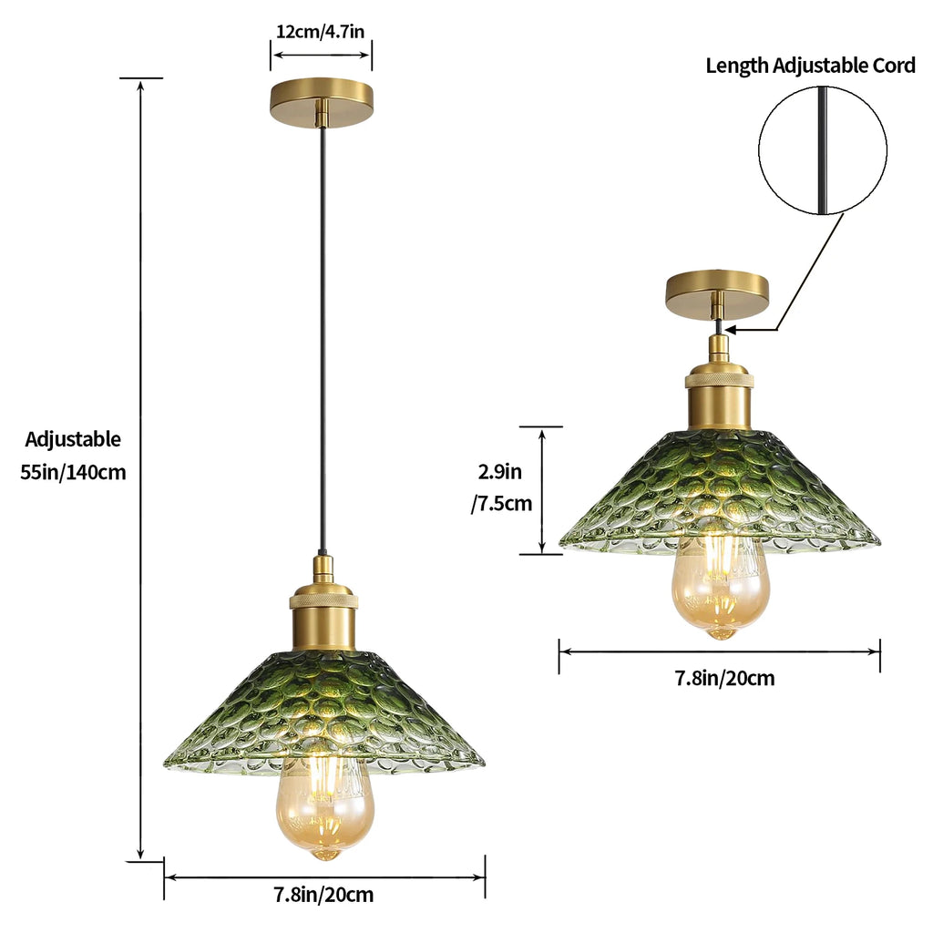 Colorful Glass Ceiling Pendant Light