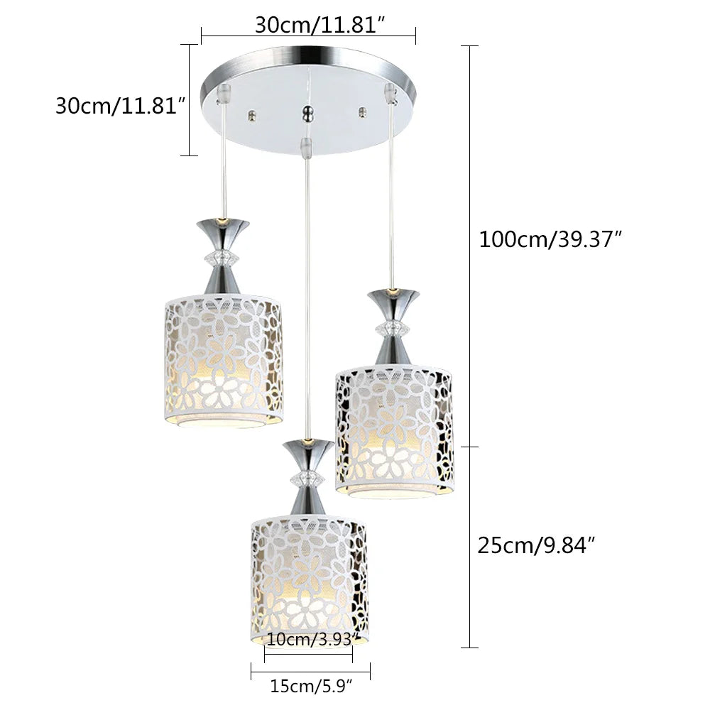 Modern Petal Dining Room Chandelier, LED Pendant Lamp
