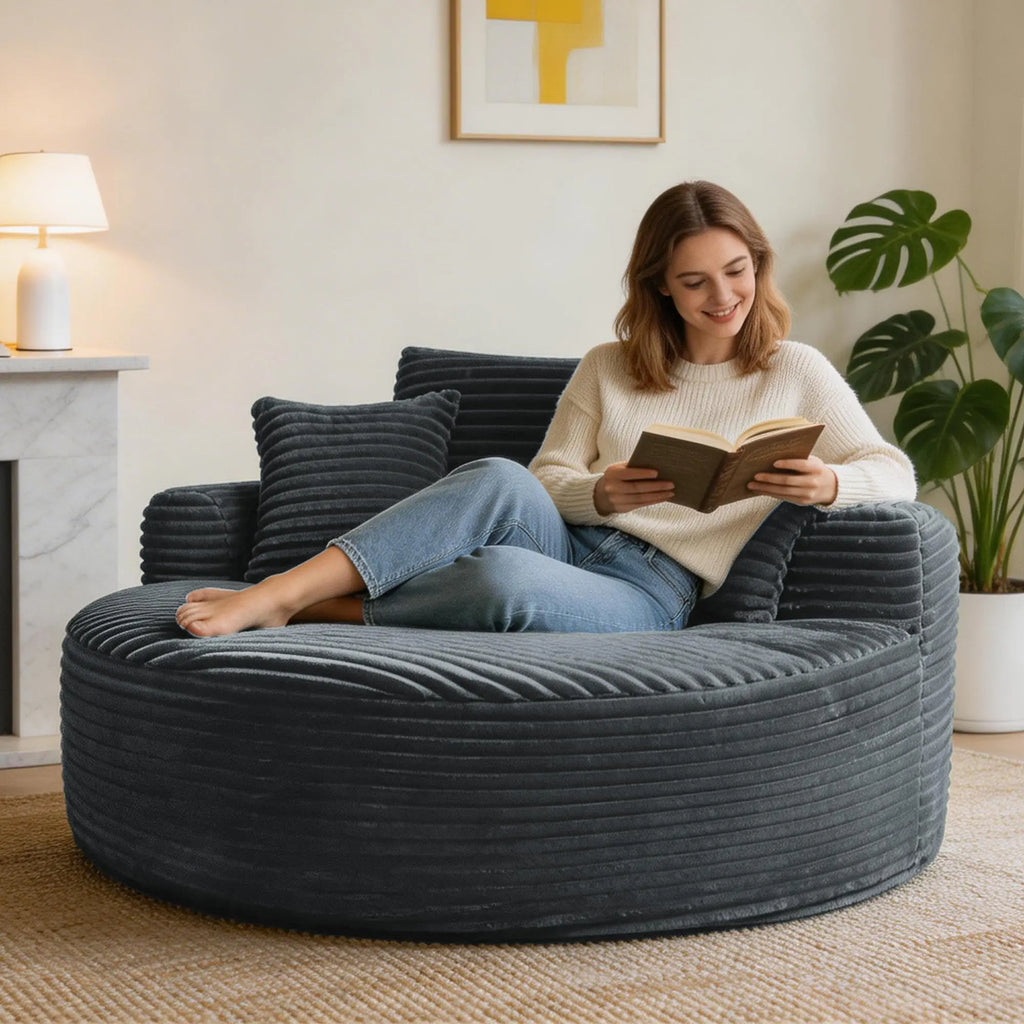Oversized Round Upholstered Chair