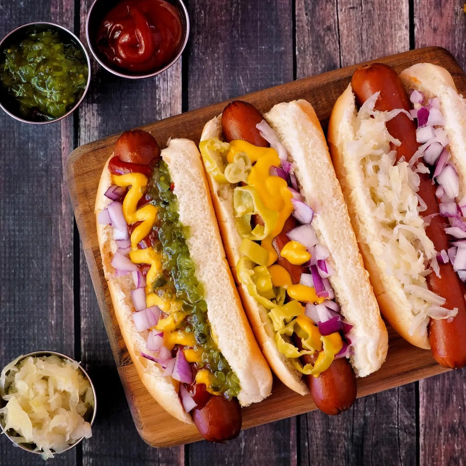 4-Slot Hot Dog & Bun Toaster with Mini Tongs