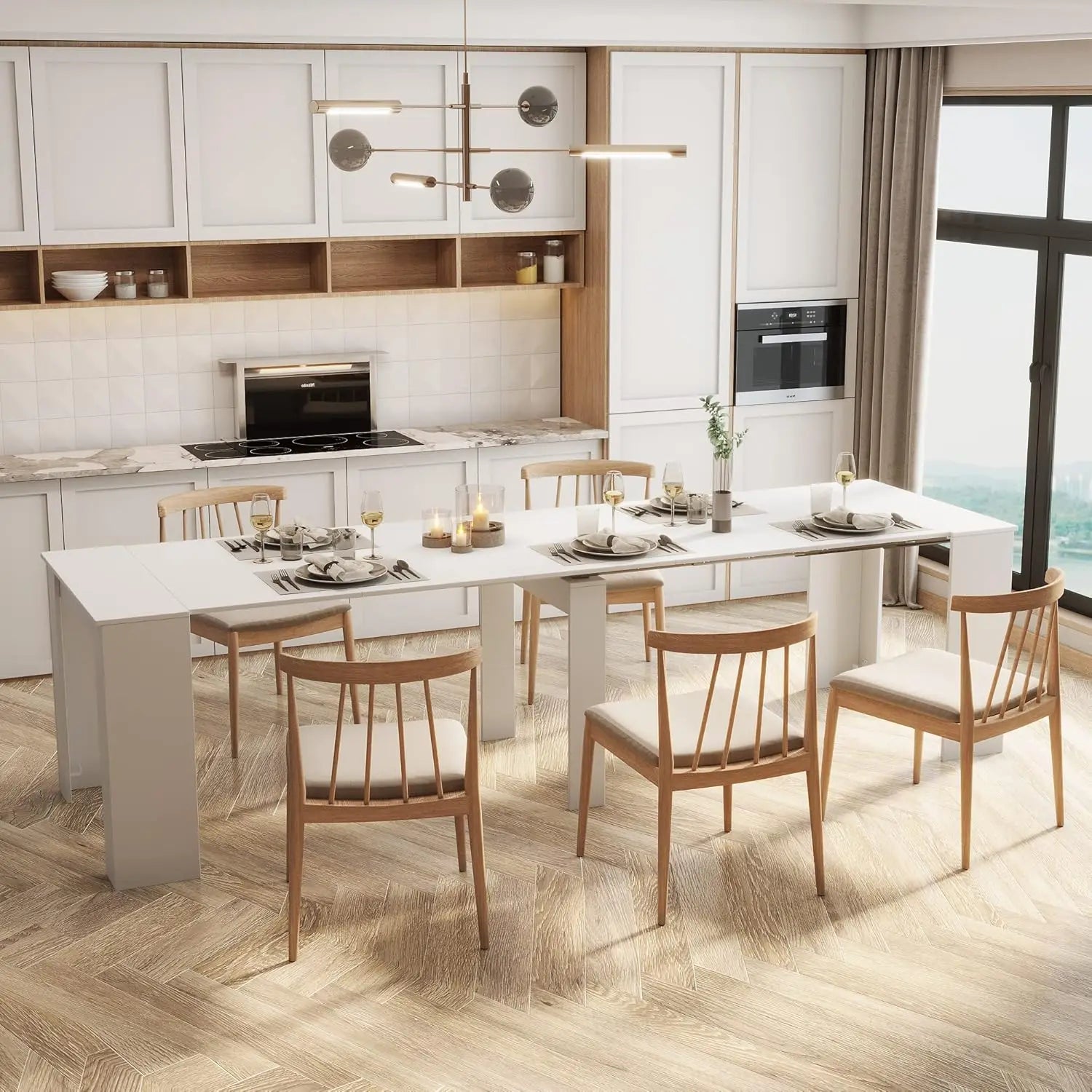 Multifunctional Dining Table for 6-8 People
