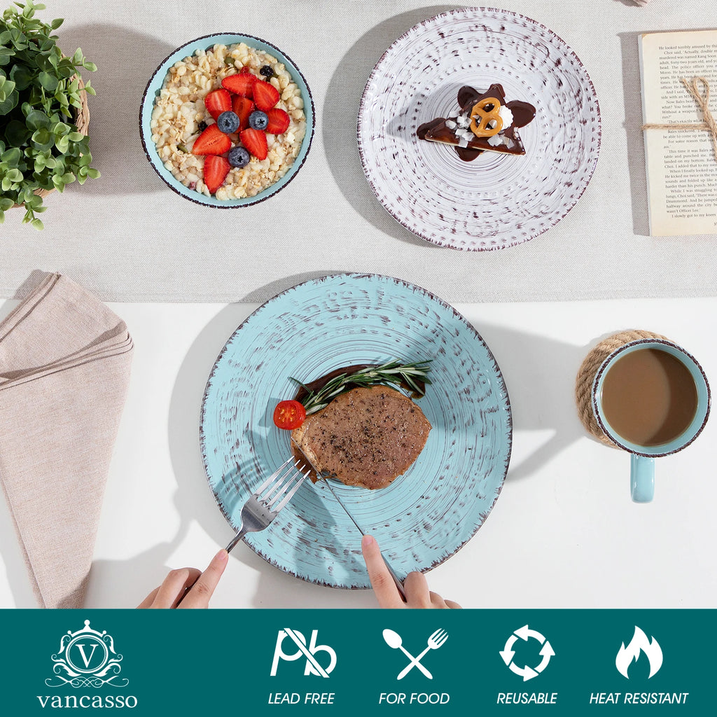 Elegant Vine Ceramic Dinnerware Set