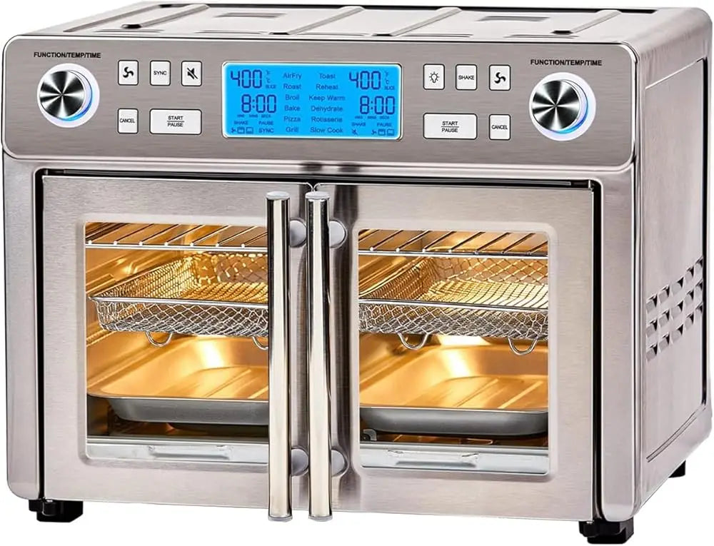 25 QT Extra-Large French Door Air Fryer Oven Combo