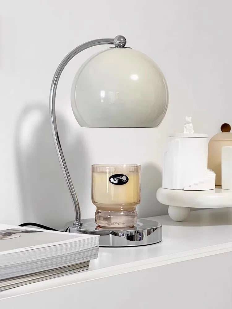 Nordic Candle Warmer Lamp with Timer – Aroma Diffuser
