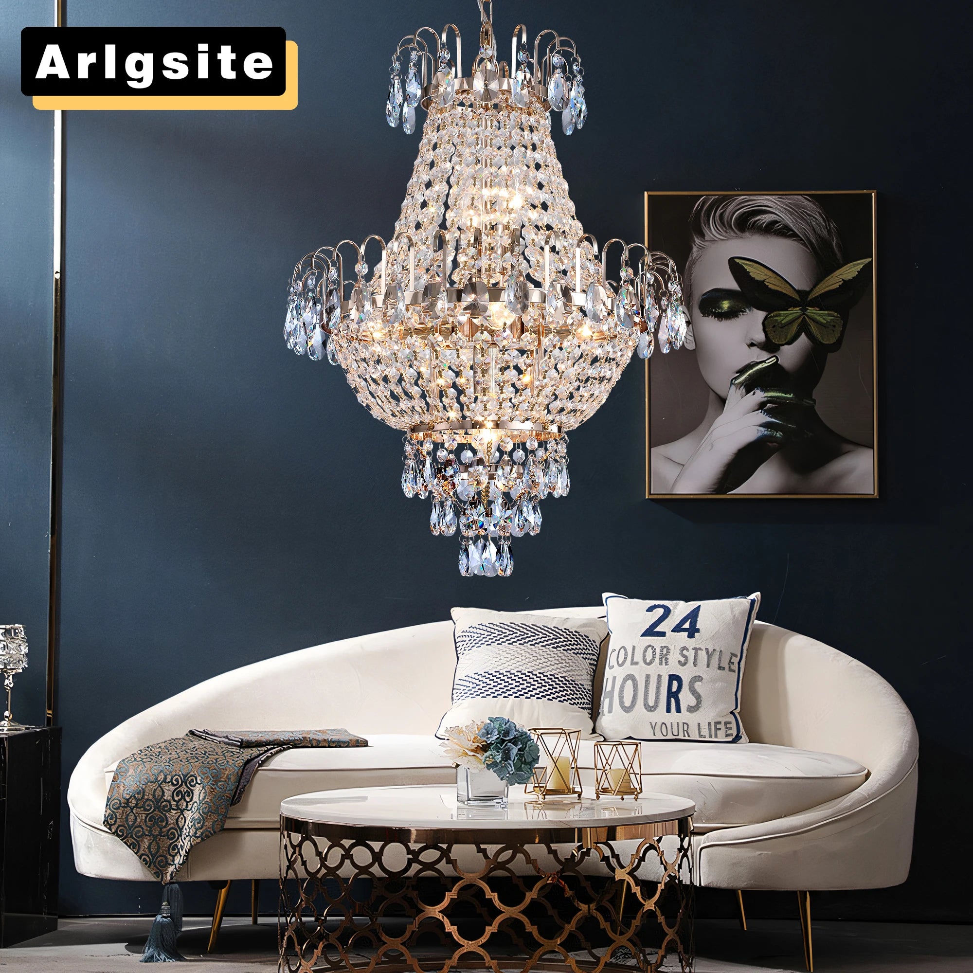 Luxury Retro Crystal Chandelier