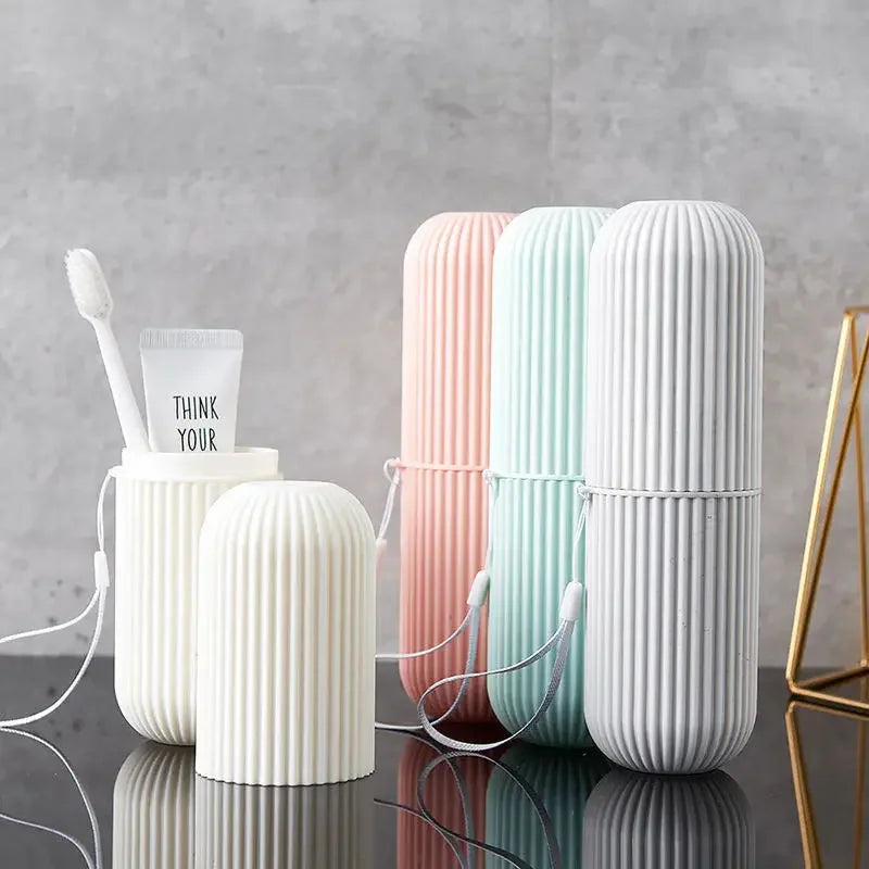 Portable Toothpaste & Toothbrush Holder