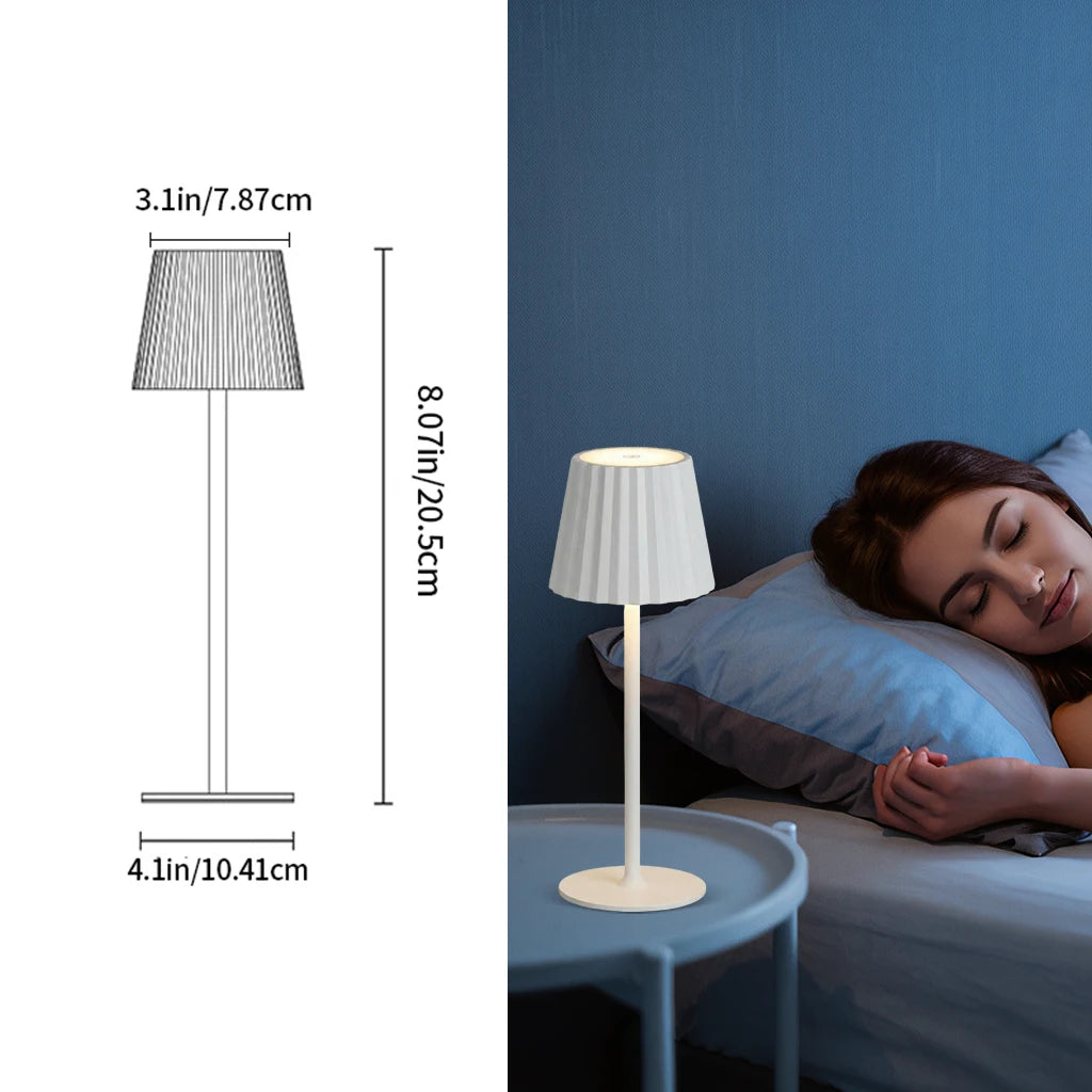 3-Color Rechargeable LED Table Lamp