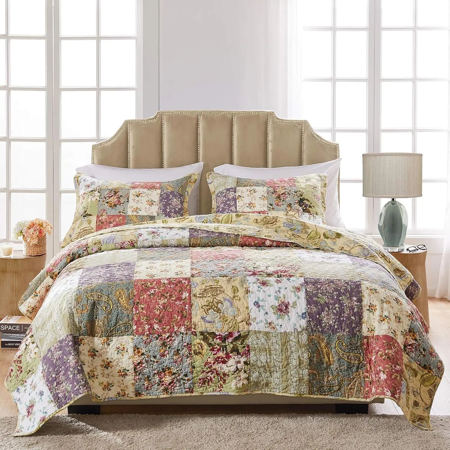 Authentic Patchwork Reversible Quilt Set