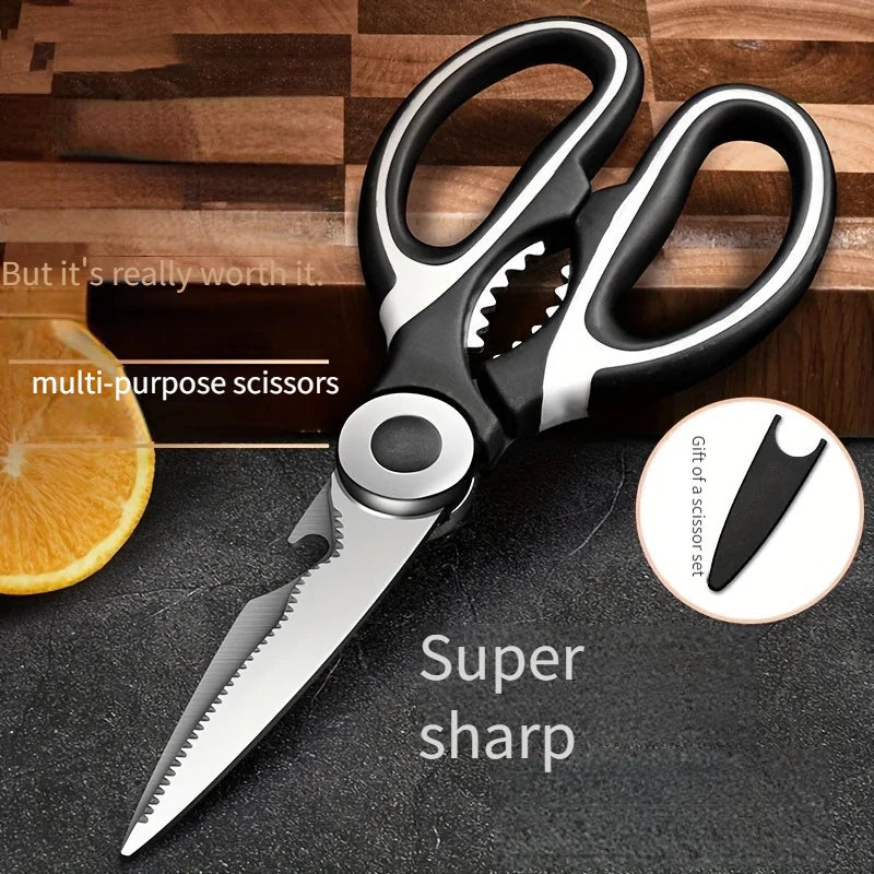 Multifunctional Stainless Steel Kitchen Scissors