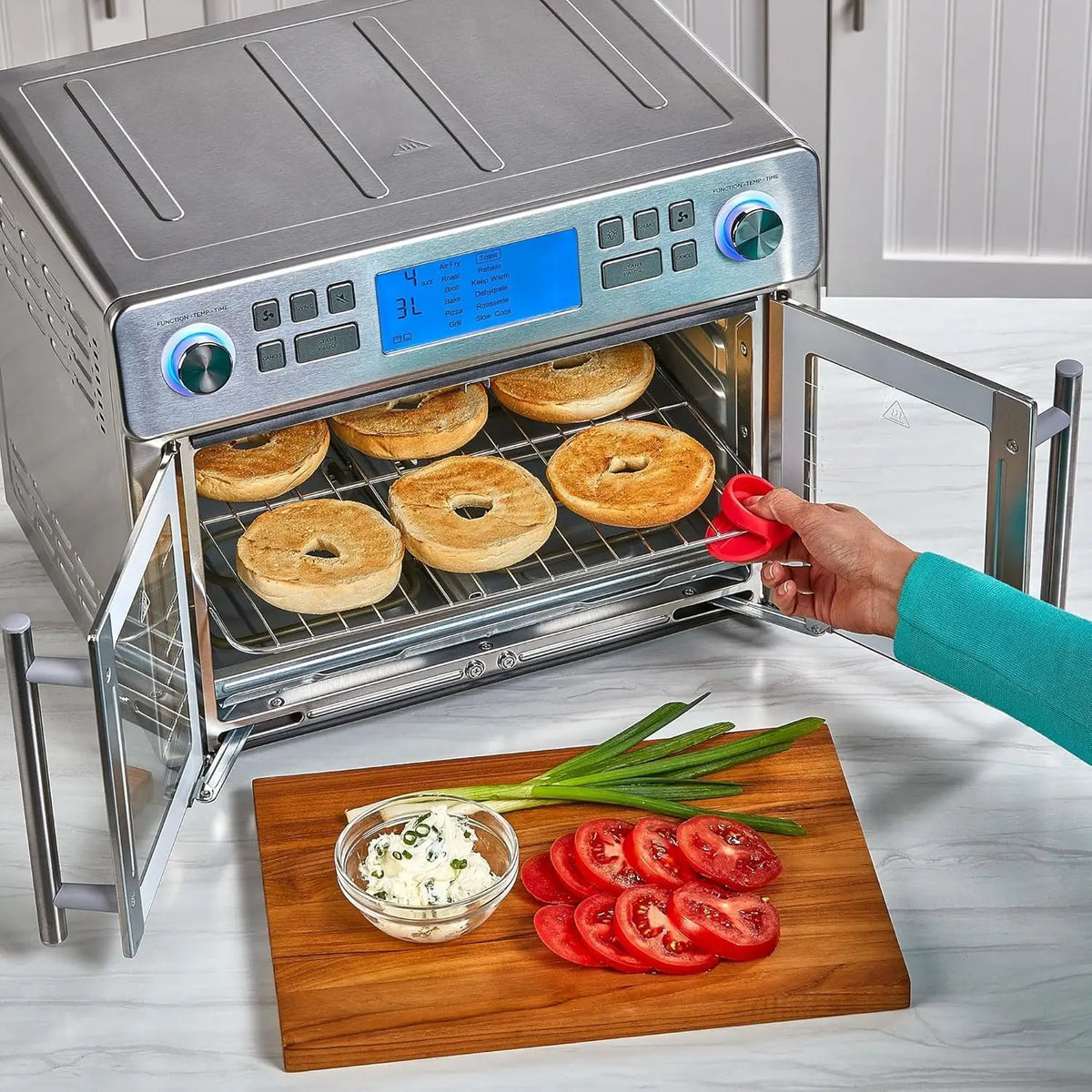 25 QT Extra-Large French Door Air Fryer Oven Combo