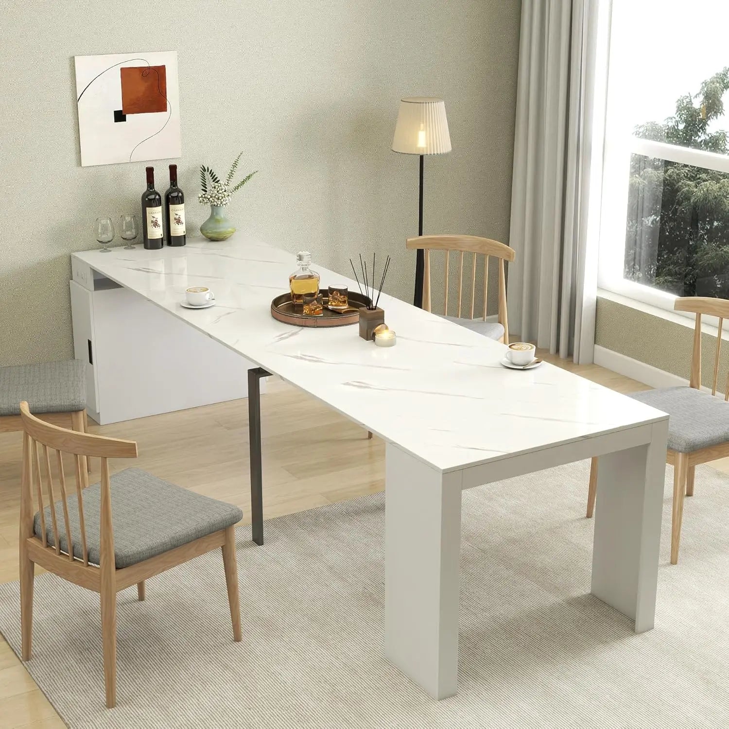 Multifunctional Dining Table for 6-8 People