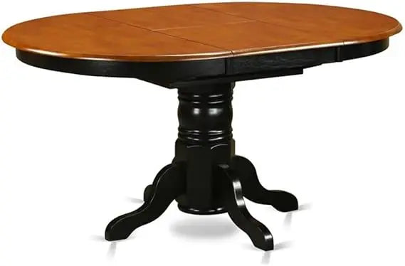Elegant Oval Dining Room Table with Butterfly Leaf & Pedestal Base – 42" x 60"