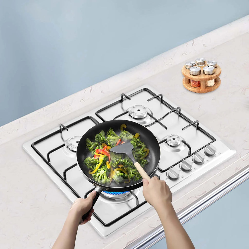 Dining Table with Built-In Gas Cooktop – 4/5 Burners