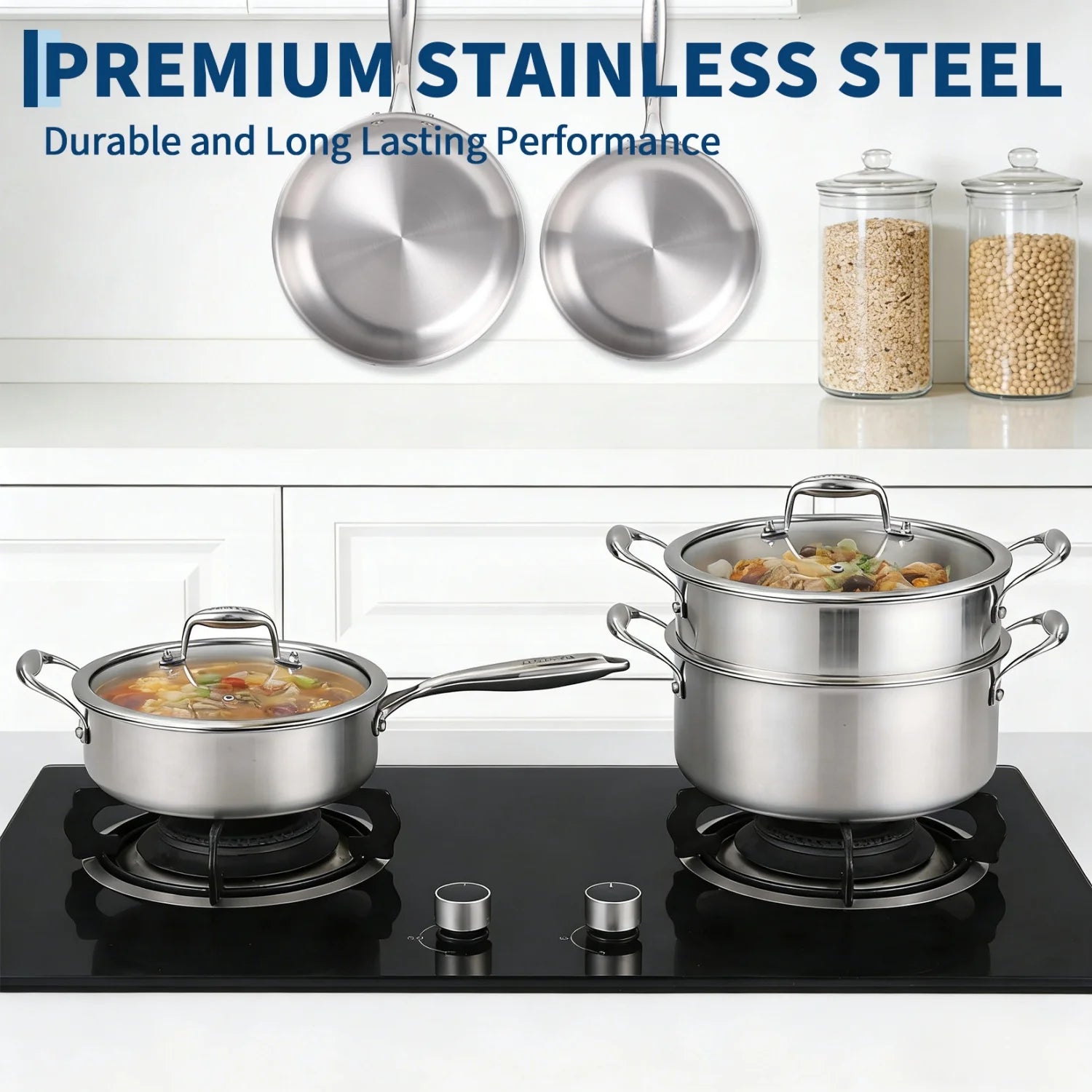 3 Ply Stainless Steel 11-Piece Cookware Set