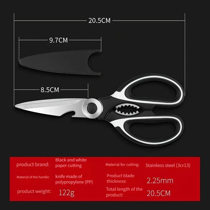 Multifunctional Stainless Steel Kitchen Scissors