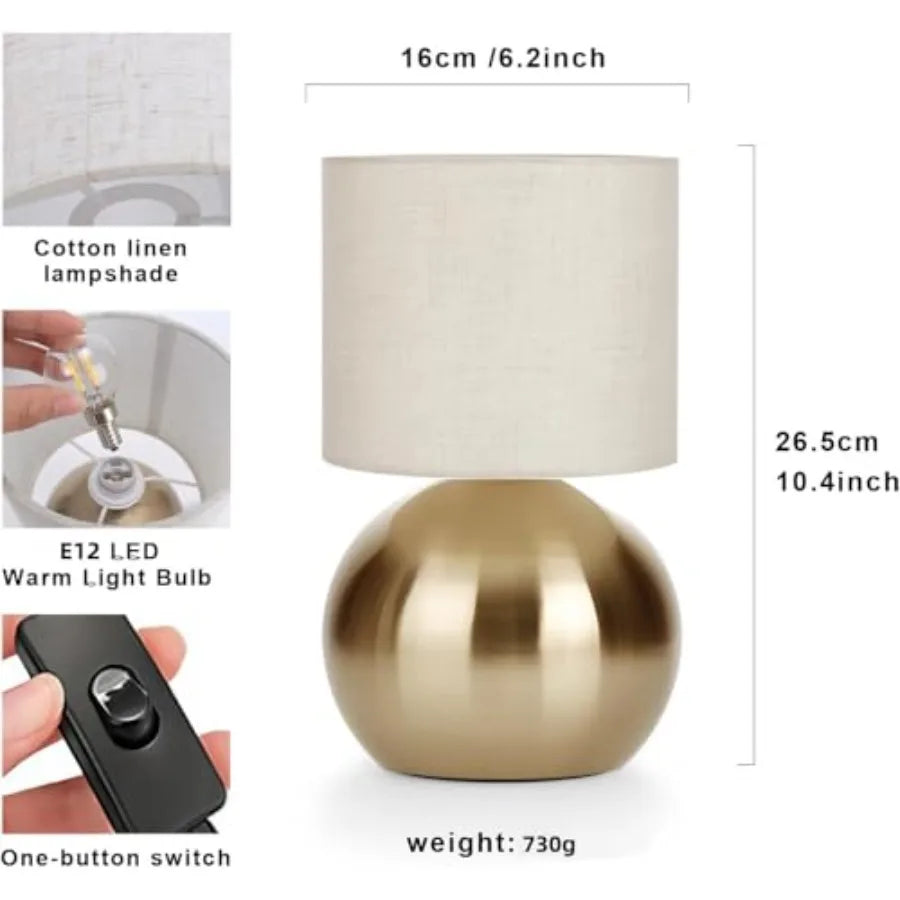Modern Small Table Lamp Set of 2