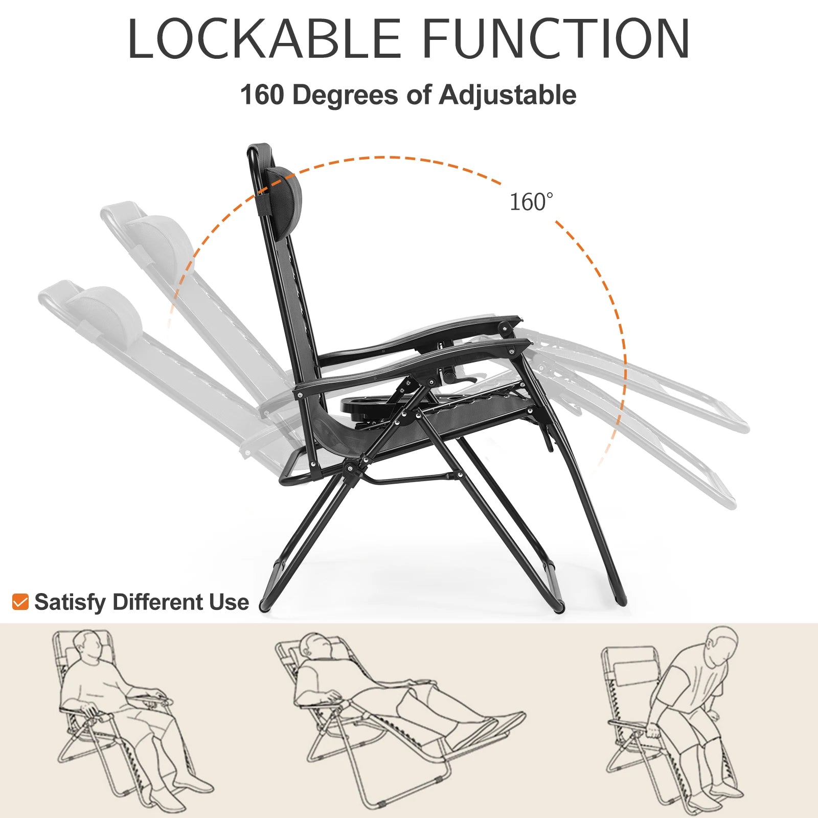 Portable Recliner Lounge Chair