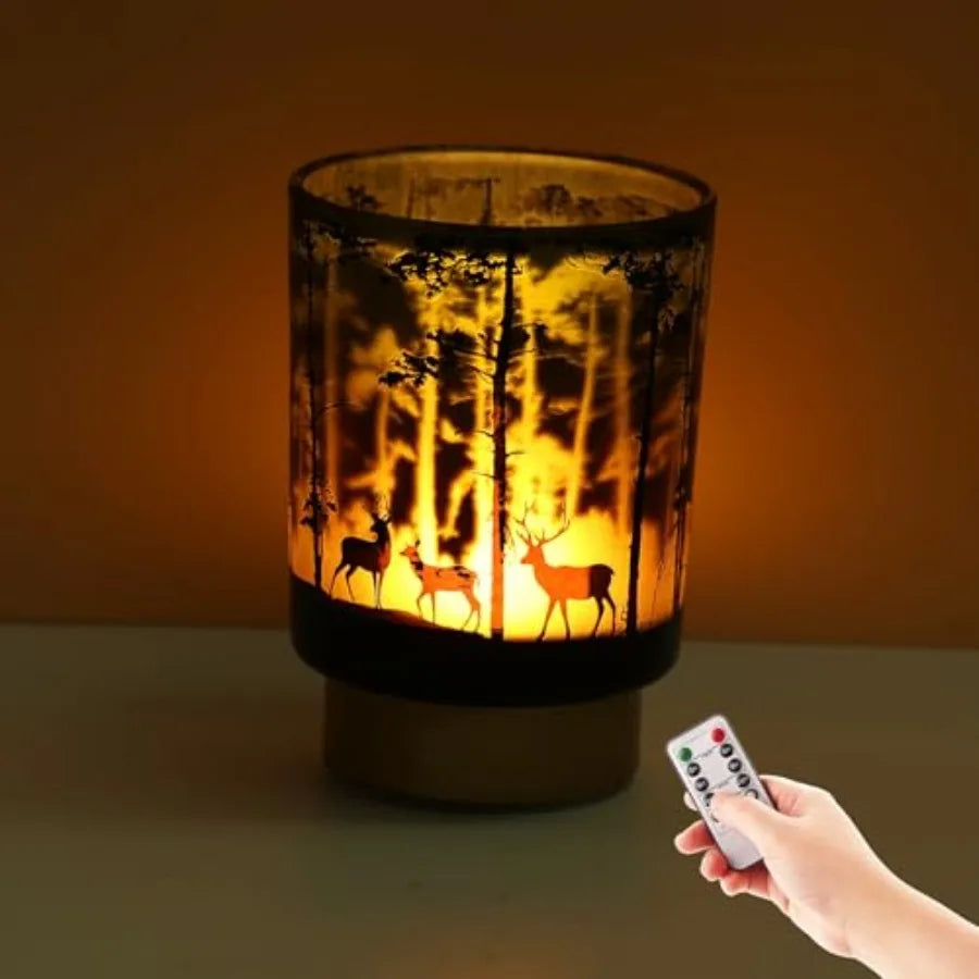 Battery Operated Table Lamp with Remote
