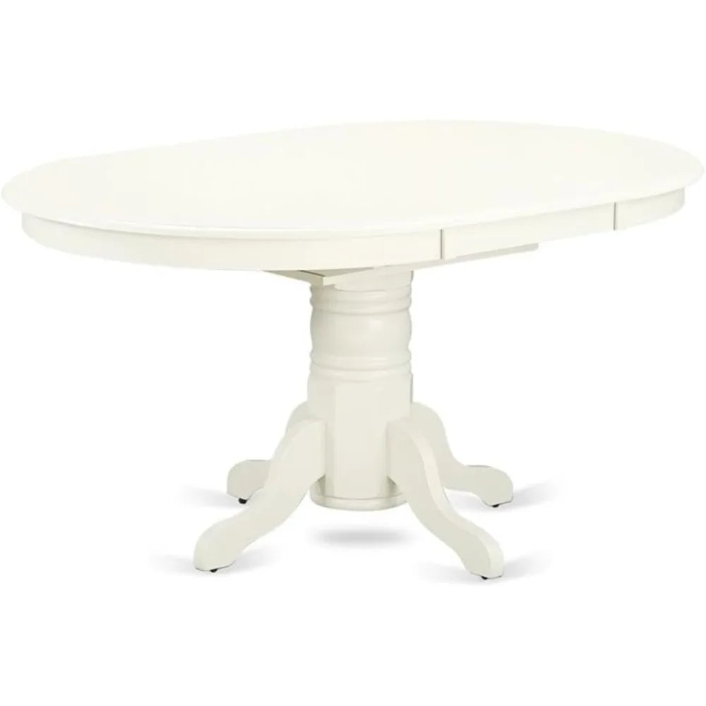 Elegant Oval Dining Room Table with Butterfly Leaf & Pedestal Base – 42" x 60"