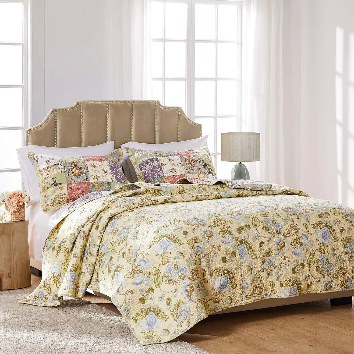 Authentic Patchwork Reversible Quilt Set